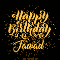 Happy Birthday Card for Jawad - Download GIF and Send for Free