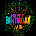 New Bursting with Colors Happy Birthday Jax GIF and Video with Music