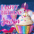 Happy Birthday Jaxsin - Lovely Animated GIF