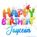 Happy Birthday Jayceon - Creative Personalized GIF With Name