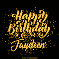 Happy Birthday Card for Jaydeen - Download GIF and Send for Free