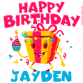 Happy Birthday Jayden - Creative Personalized GIF With Name