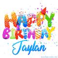 Happy Birthday Jaylan - Creative Personalized GIF With Name
