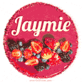 Happy Birthday Cake with Name Jaymie - Free Download