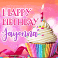 Happy Birthday Jayonna - Lovely Animated GIF