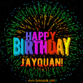 New Bursting with Colors Happy Birthday Jayquan GIF and Video with Music