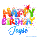 Happy Birthday Jayse - Creative Personalized GIF With Name