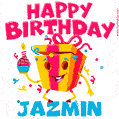 Funny Happy Birthday Jazmin GIF