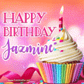 Happy Birthday Jazmine - Lovely Animated GIF