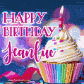 Happy Birthday Jeanluc - Lovely Animated GIF
