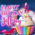 Happy Birthday Jeffrey - Lovely Animated GIF