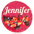 Happy Birthday Cake with Name Jennifer - Free Download