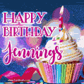 Happy Birthday Jennings - Lovely Animated GIF