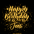 Happy Birthday Card for Jens - Download GIF and Send for Free