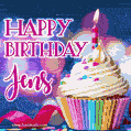 Happy Birthday Jens - Lovely Animated GIF
