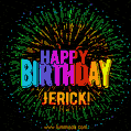 New Bursting with Colors Happy Birthday Jerick GIF and Video with Music