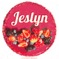 Happy Birthday Cake with Name Jeslyn - Free Download