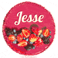 Happy Birthday Cake with Name Jesse - Free Download
