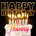 Jhonny - Animated Happy Birthday Cake GIF for WhatsApp