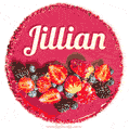 Happy Birthday Cake with Name Jillian - Free Download