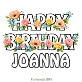 Beautiful floral arrangement with roses swaying gently for Joanna s birthday