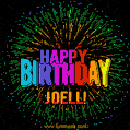 New Bursting with Colors Happy Birthday Joell GIF and Video with Music