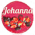 Happy Birthday Cake with Name Johanna - Free Download