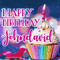 Happy Birthday Johndavid - Lovely Animated GIF