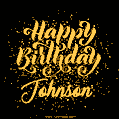 Happy Birthday Card for Johnson - Download GIF and Send for Free