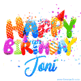 Happy Birthday Joni - Creative Personalized GIF With Name