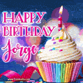 Happy Birthday Jorge - Lovely Animated GIF