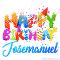 Happy Birthday Josemanuel - Creative Personalized GIF With Name