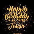 Happy Birthday Card for Josian - Download GIF and Send for Free