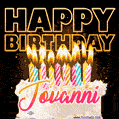 Jovanni - Animated Happy Birthday Cake GIF for WhatsApp