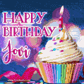 Happy Birthday Jovi - Lovely Animated GIF