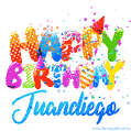 Happy Birthday Juandiego - Creative Personalized GIF With Name
