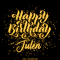 Happy Birthday Card for Julen - Download GIF and Send for Free