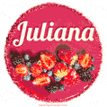 Happy Birthday Cake with Name Juliana - Free Download