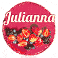 Happy Birthday Cake with Name Julianna - Free Download