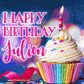 Happy Birthday Julien - Lovely Animated GIF