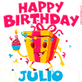 Funny Happy Birthday Julio GIF