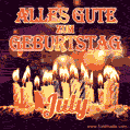 Alles Gute zum Geburtstag July (GIF)
