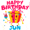 Funny Happy Birthday Jun GIF