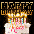 Kace - Animated Happy Birthday Cake GIF for WhatsApp