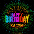 New Bursting with Colors Happy Birthday Kacyn GIF and Video with Music