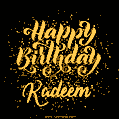 Happy Birthday Card for Kadeem - Download GIF and Send for Free