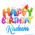 Happy Birthday Kadeem - Creative Personalized GIF With Name