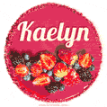 Happy Birthday Cake with Name Kaelyn - Free Download