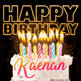 Kaenan - Animated Happy Birthday Cake GIF for WhatsApp