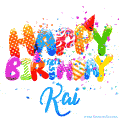 Happy Birthday Kai - Creative Personalized GIF With Name